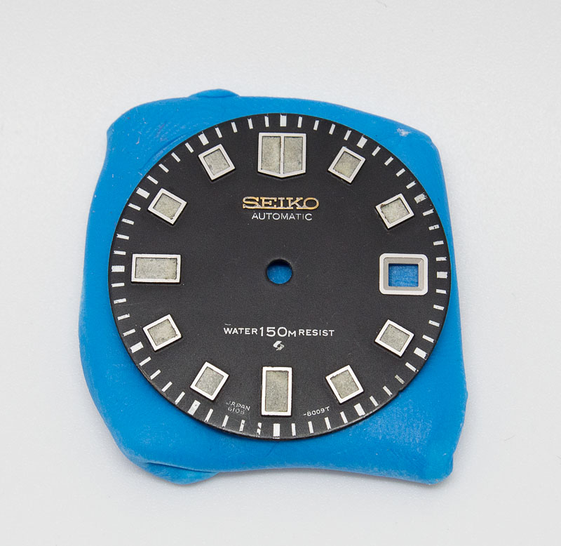 Reluming a Seiko 6105 dial and hands | Adventures in Amateur Watch Fettling